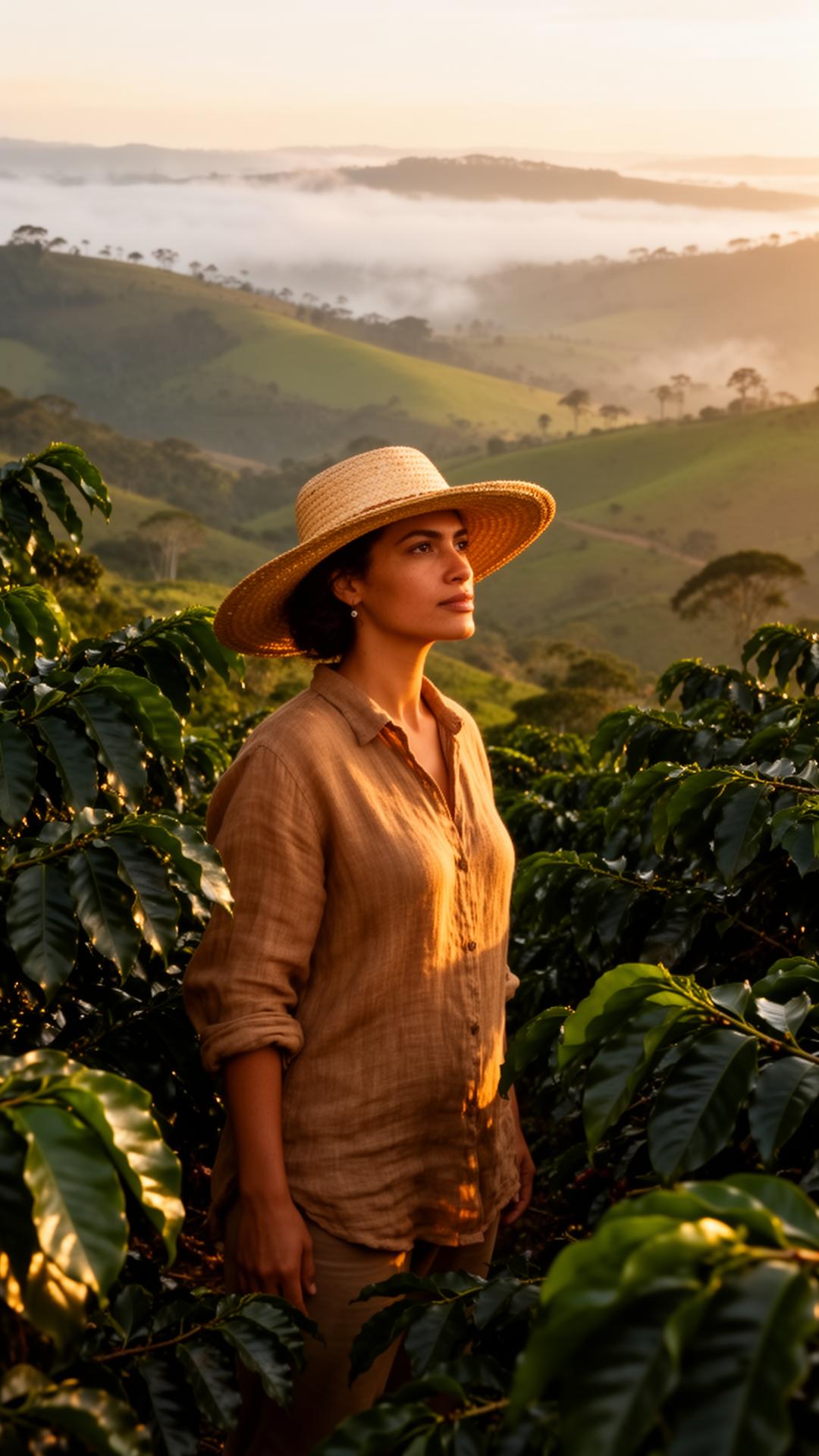 Woman in coffee farm